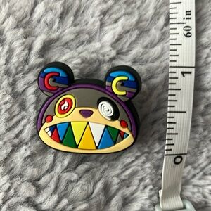 Bear Rubber Shoe Charm for crocks or similar shoes.